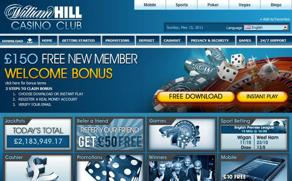 William Hill Casino Club Payout